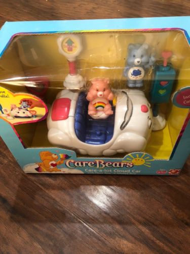 Care Bears Care-a-Lot Cloud Car Complete Playset New in Box 2002