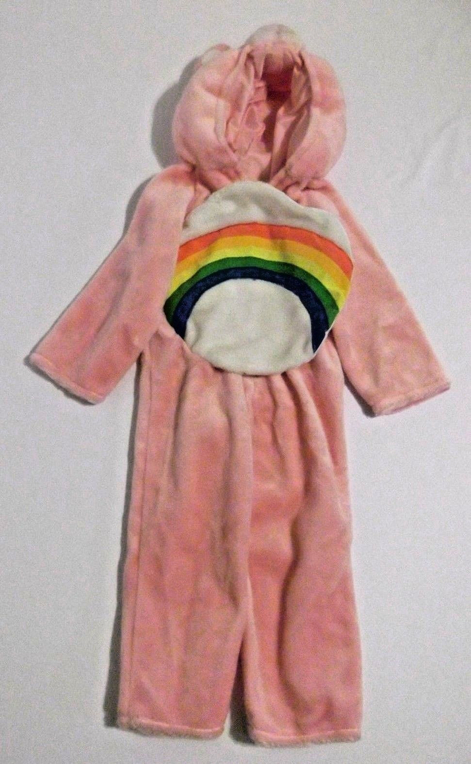 Care Bear Halloween Costume Pink Cheer Bear Plush 2-4 Yrs 2T 4T Plush Hooded 