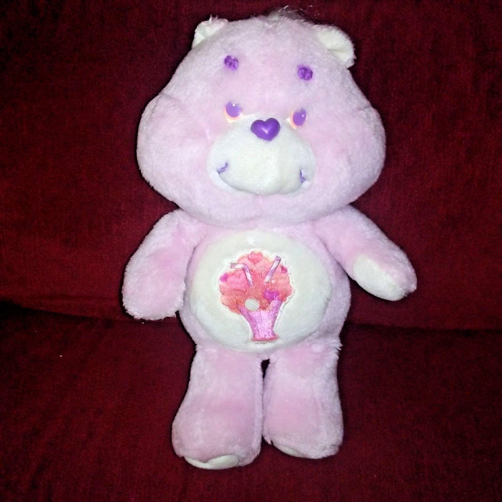 Vitg Kenner SHARE BEAR Care Bear 13in Stuffed Purple Plush 1983 Ice Cream Sundae
