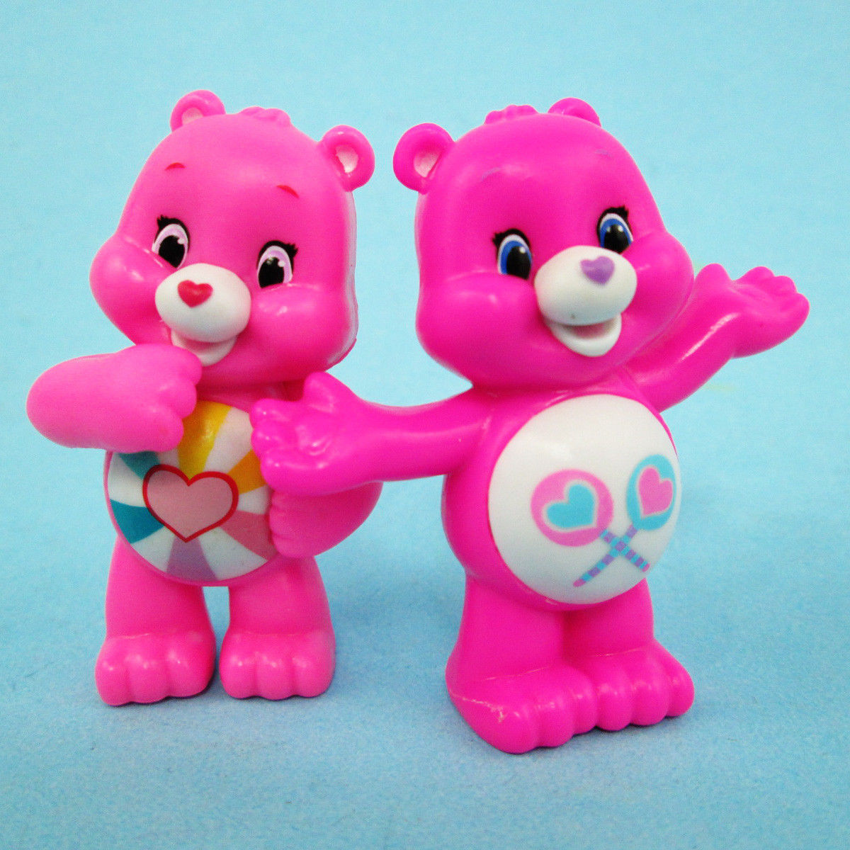 Care Bears Collectible Figure Series 5 Neon Fun Hopeful Heart Bear + Share Bear
