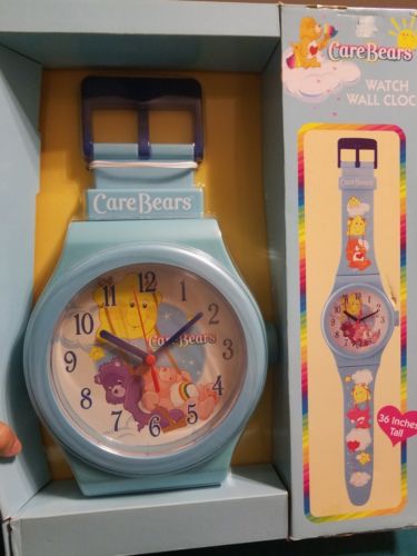 Care Bears Blue Watch Wall Clock Brand New Never Opened