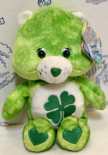 New Care Bears Good Luck Plush Doll Tie Dye Special Edition Series 1 Irish Green