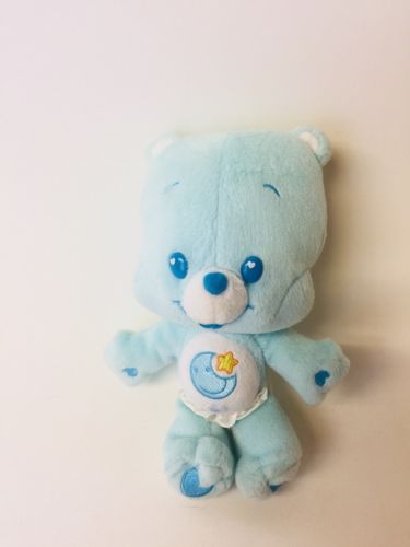 Blue Bedtime Baby CARE BEAR Blue Moon Heart Diaper Plush 8 Inch