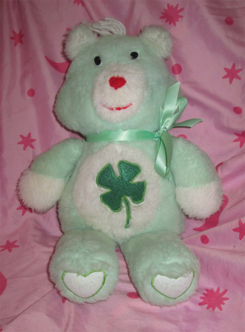 Handmade / homemade GOOD LUCK BEAR - plush Care Bear