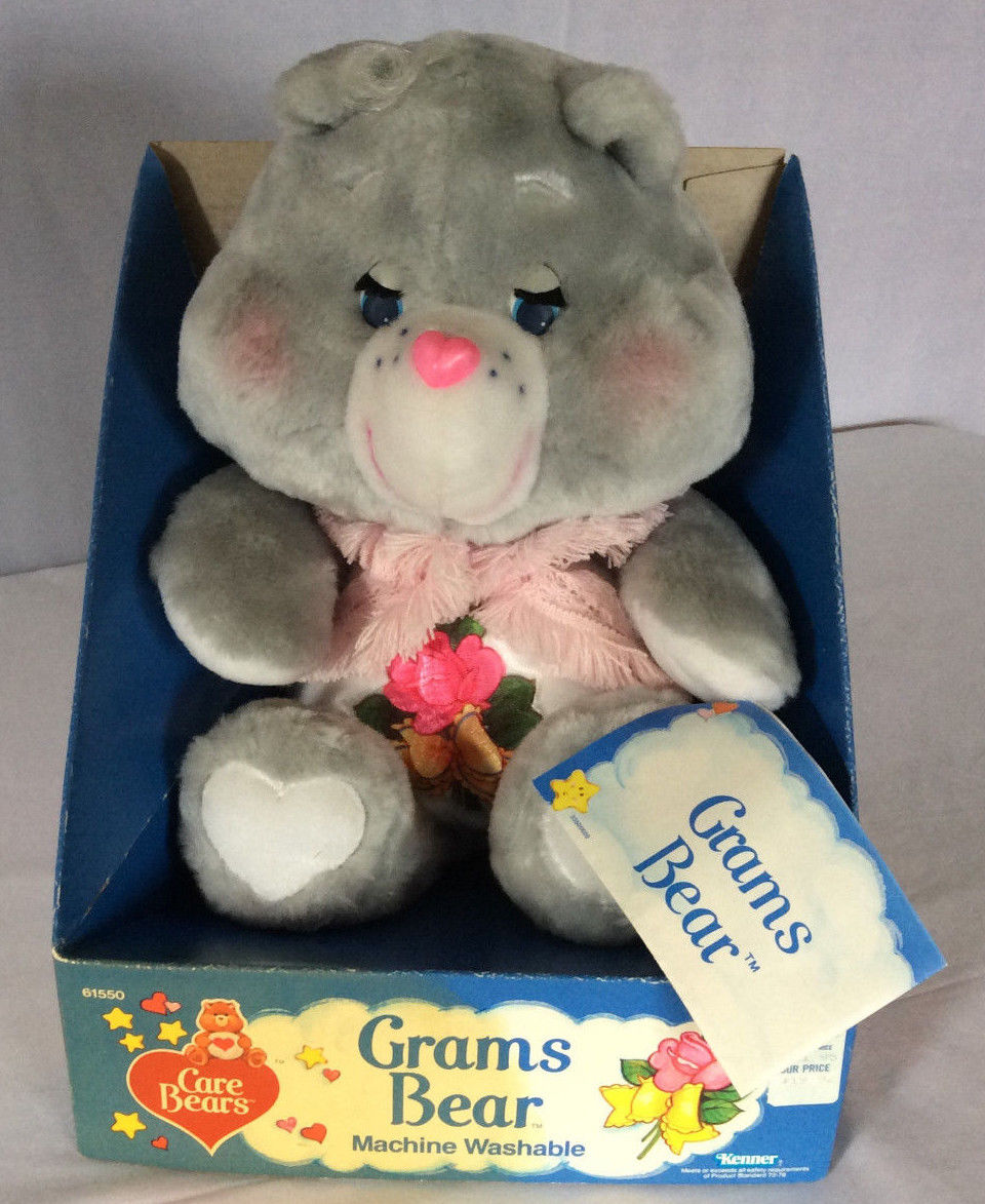 KENNER Original 1984 Care Bears GRAMS BEAR, Vintage NEW in Box w/ Tags 61550