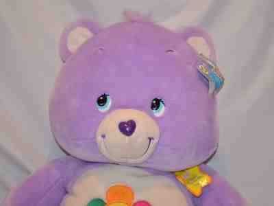 Care Bears Harmony Bear Purple Plush Stuffed Animal 2003 Play Along Toy 27