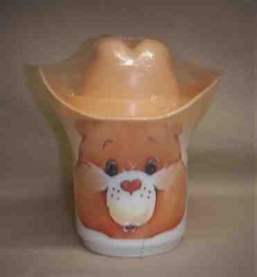 Care Bears ~ Rare Plastic Mug ~ Friend Bear with Cowboy Hat ~ Factory Sealed