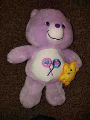 Care Bears Share Bear Plush Glow belly 2003 13