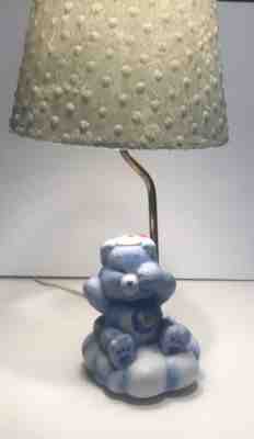 Vintage Care Bear Bedtime Bear Porcelain Lamp Baby, Nursery, Child