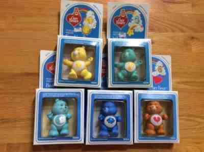Care Bears Vintage Poseable Figurines  By Kenner 1984 New Old Stock Lot Of 5