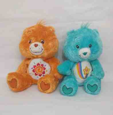 Plush Care Bears, set of 2. Approx. 12 inches. Thanks-A-Lot and Amigo Bear 