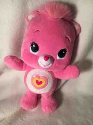 Pink Wiggle Hugs WonderHeart Care Bear Singing Dancing Plush Toy Hasbro WORKS