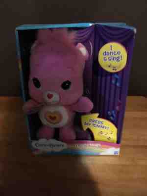 Pink Wiggle Hugs WonderHeart Care Bear Singing Dancing Plush Toy Hasbro WORKS