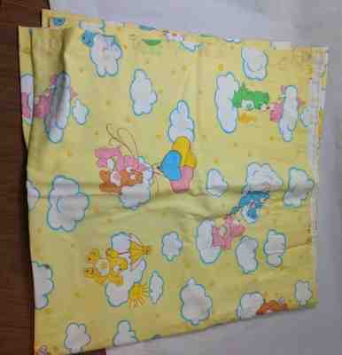 Vintage Care Bears 1980's CURTAINS Lot of 2 Panels 84