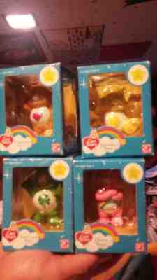4-2002 care bears 20th anniversary figurines good luck & cheer bear + others wow