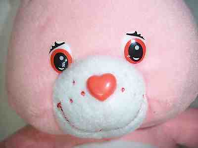 Care Bear Plush CHEER BEAR 2003 Pink Rainbow Belly 11 INCHES