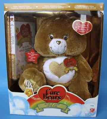 ?? New Tenderheart Care Bear Heart Of Gold & DVD Premier Collectors Gold Accents