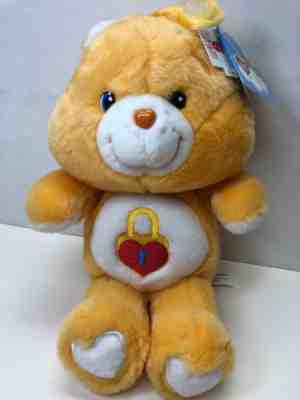 12” Care Bear Collection 2003 Orange Secret Bear With Heart Lock On Tummy W/ Tag
