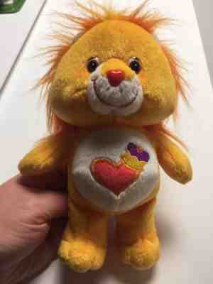 Care Bears Cousins Plush 9” inch Brave Heart Lion 2003 Orange Stuffed Animal Toy