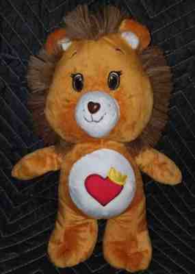 2016 Care Bears Cousins BRAVEHEART Lion Heart w/Crown Plush 13