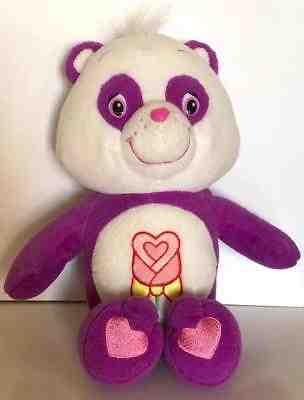 2005 Play Along Care Bears Purple Polite Panda plush 11