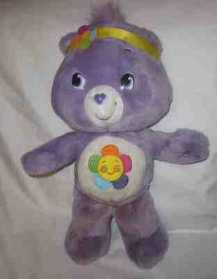 Vintage care bear Harmony plush 2008 Purple rainbow flower Care Bear 15