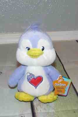 Care Bear Cousin Cozy Heart Penguin Purple Lavender 2003 Soft Plush Doll Toy 7