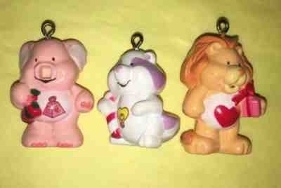 Lot of 3 Vintage Care Bear Cousin Christmas Ornaments 1985 Berrykin see Descrip!