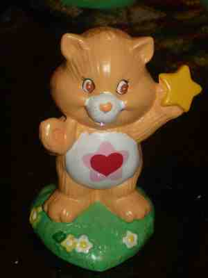 Care Bear cousins orange cat 55023 porcelain figurine proudheart star on stomach