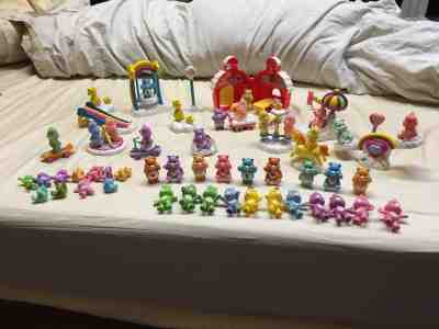 HUGE LOT Care Bear Figures Figurines and Accessories Vintage New Modern TCFC 