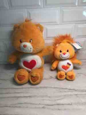 Braveheart Lion Care Bears Cousins Plush 2003 & 2004 Tenderheart Bear Lot