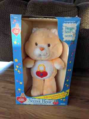 1985 Kenner Care Bears Secret Bear Talking Stuffed Bear - NIB