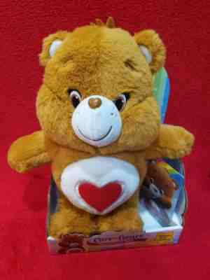 Care Bears TENDERHEART BEAR With DVD by Just Play 2014 brown Plush Heart