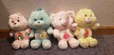 Vintage Care Bears 13 inch plush Cheer Bedtime Birthday and Elephant