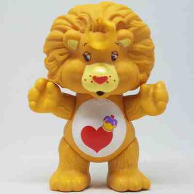 Vintage Care Bears Cousin Poseable Figure Brave Heart Lion 1985