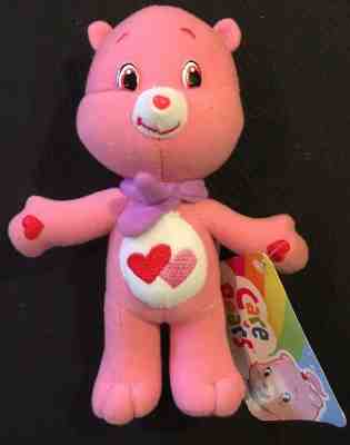 Care Bears Pink Love-A-Lot Bear Stuffed Animal New 2009