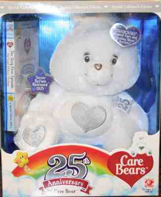 Swarovski 2007 Care Bears Carebears 25th Anniversary Silver Collector DVD NEW 