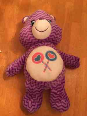Care Bears Share Bear Purple Zigzag Large Jumbo Plush Tags 20