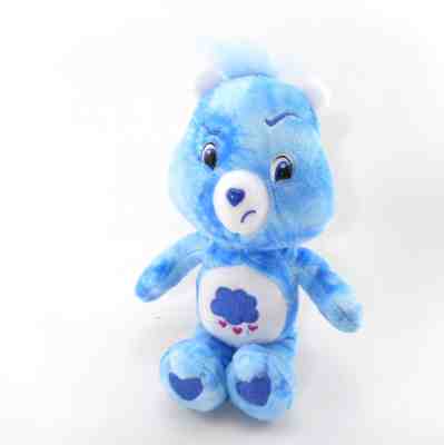 Grumpy Care Bears Plush Toy Blue Tie Dye 2007 Stuffed Animal 9