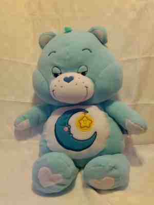 Care Bears Baby slumber party bedtime bear jumbo 30 inch blue 2002 plush