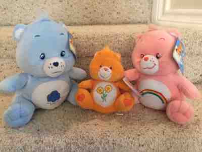 NANCO 2003 Plush Care Bears Lot of 3 NWT Friend Grumpy Cheer Bear Stuffed Toys