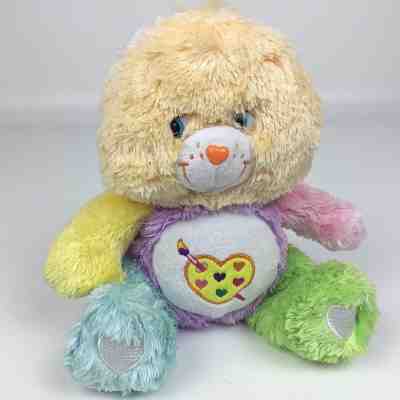 2005 Care Bear Work of Heart Bear Plush Stuffed Animal Art Paint Palette
