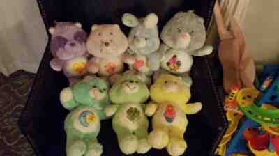 Vintage 1980’s Care Bears And Cousins 13” Plush Lot of 7 Grams Bear 