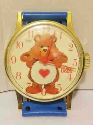 Rare Vintage Care Bears Wristwatch Wall Clock American Greetings WORKS - 1983