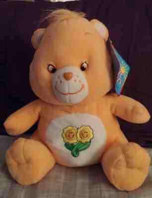 NANCO Care Bears 10" FRIEND BEAR Plush Good NEW WITH TAGS Flowers Tummy