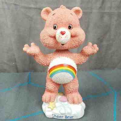 Care Bears Bobblehead Nodder CHEER BEAR Pink  Rainbow 2002