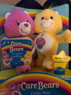 Care Bears Cuddle Pairs-take care/birthday bear & Birthday Bear NIB rare