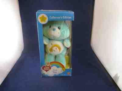 Care Bears Wish Bear 20th Anniversary Stuffed Animal Figure Collector's Ed w/Box
