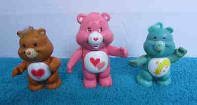 TCFC Playmate Nonposeable Love A lot/Poseable Tender Heart & Wishbear Care Bear