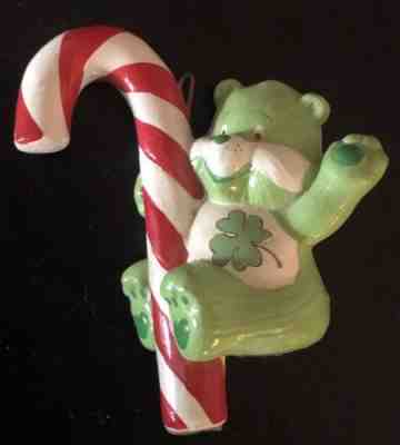 Care Bears Christmas Ornament Vintage 1984 Good Luck Bear W/ Candy Cane